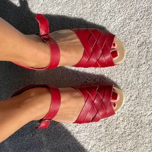 No6 leather sandal clogs